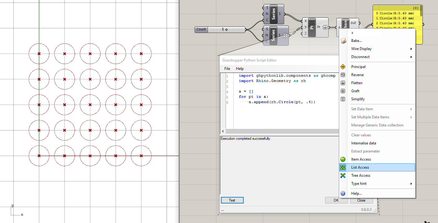 grasshopper setup